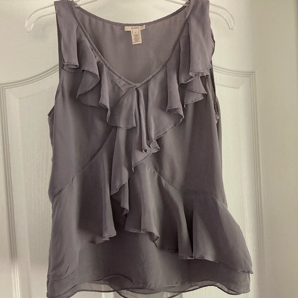 Silk sleeveless blouse